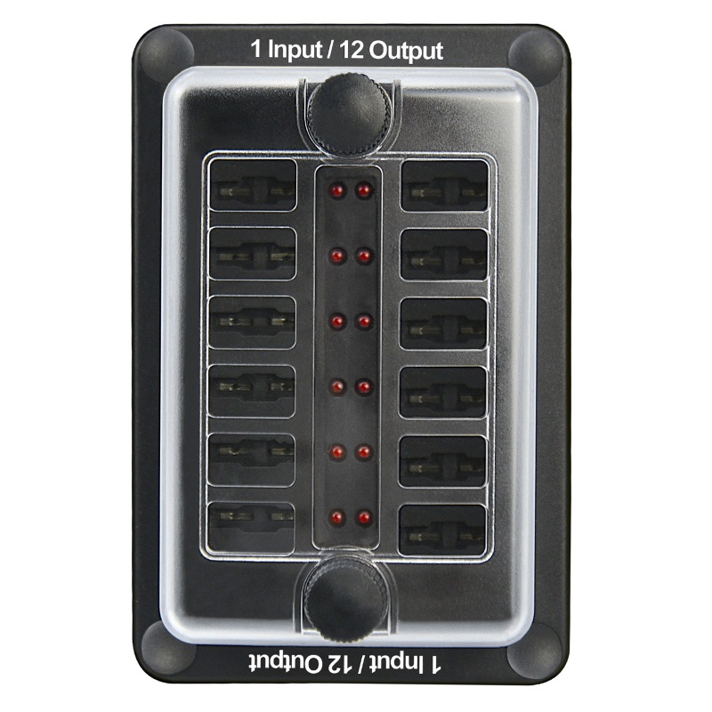 Giá Đỡ Cầu Chì 12 Chiều Có Đèn LED Và Ốc Vít Cho Xe Hơi