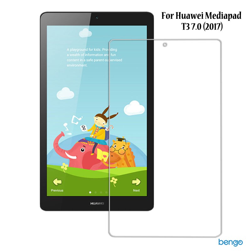 [Mã ELFLASH5 giảm 20K đơn 50K] Dán màn hình cường lực Huawei Mediapad T3 7.0 (2017) 9H+