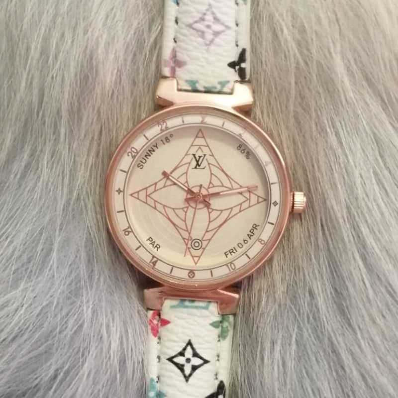 LV Women Watches Đồng hồ kim dây đa in thương hiệu sang trọng cho cặp đôi | BigBuy360 - bigbuy360.vn