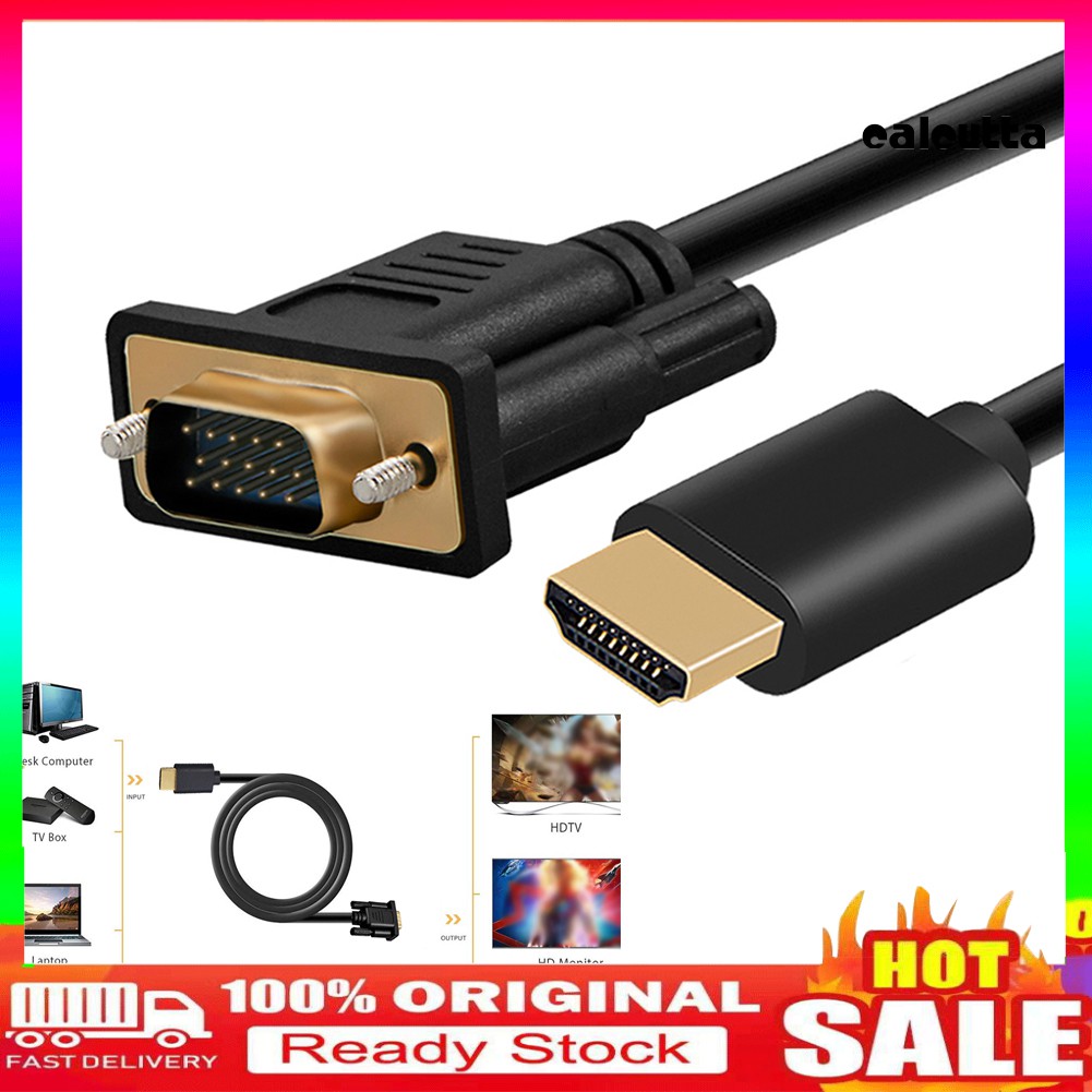 Cáp Chuyển Đổi Hdmi Sang Vga Hd-15 D-Sub 1 / 1.5 / 1.8m Cho Pc Hdtv
