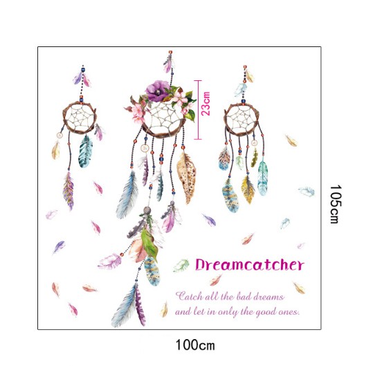 Decal trang trí tường - DREAMCATCHER sắc màu cá tính