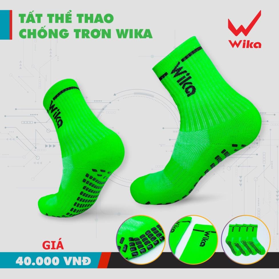 Tất Vớ Chống Trơn, Chống Trượt [Chính Hãng Wika Cao Cấp] dành cho thể thao, đá banh, đá bóng, tennis -  chất lượng cao.