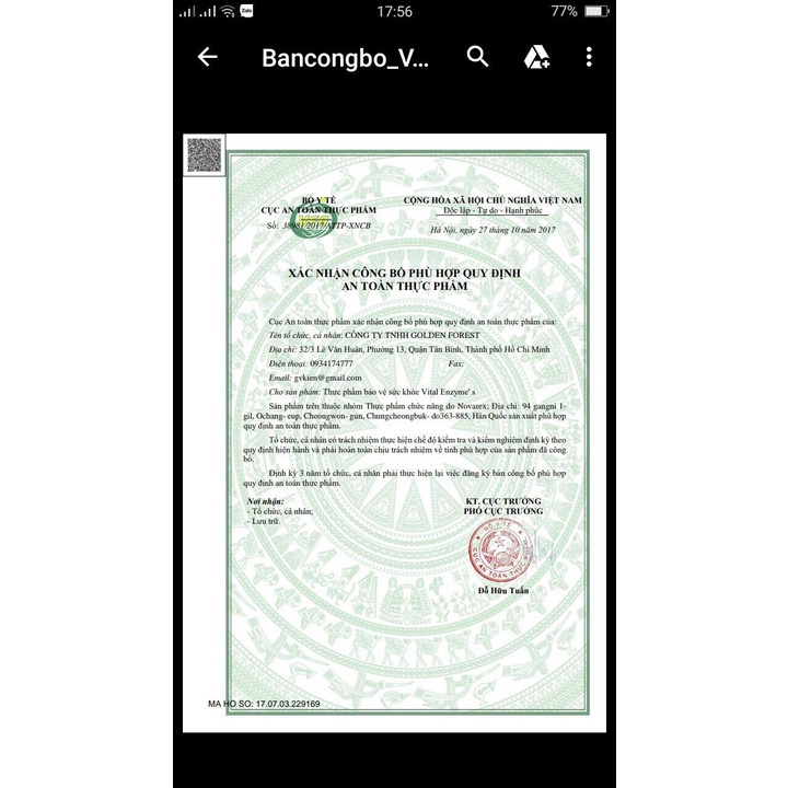 Enzyme Vital giúp hỗ trợ tiêu hóa và thanh lọc cơ thể