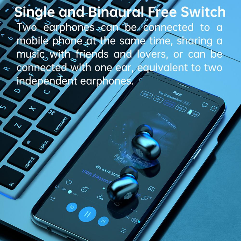 Tai nghe TWS không dây bluetooth 5.1 có micro TZUZL