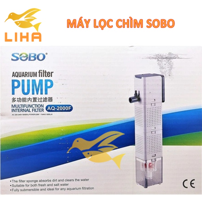 Máy Lọc Chìm Sobo AQ-500F AQ1000F AQ1500F AQ2000F - Bộ Lọc Nước Bên Trong Bể Cá