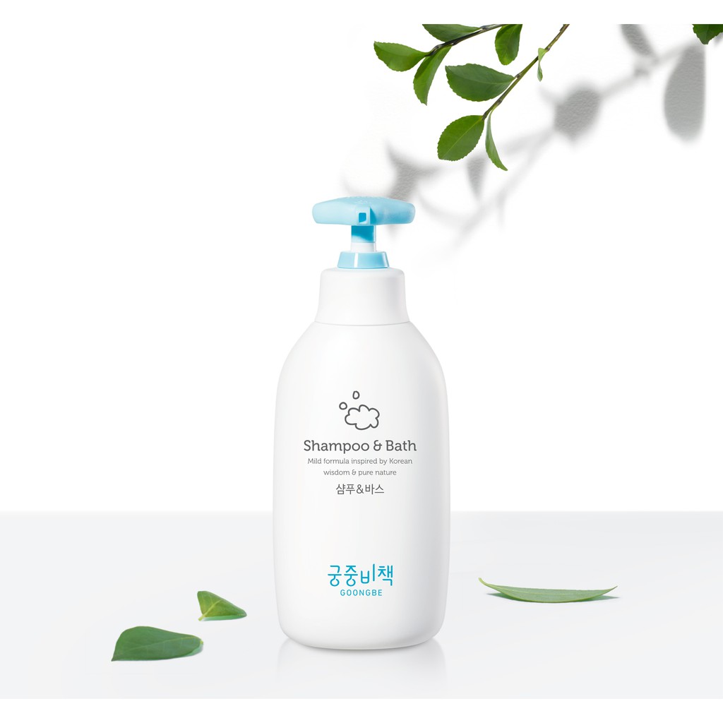 Sữa tắm gội toàn thân cho bé Hàn Quốc GOONGBE , sữa tắm thảo mộc an toàn dịu nhẹ 350ml