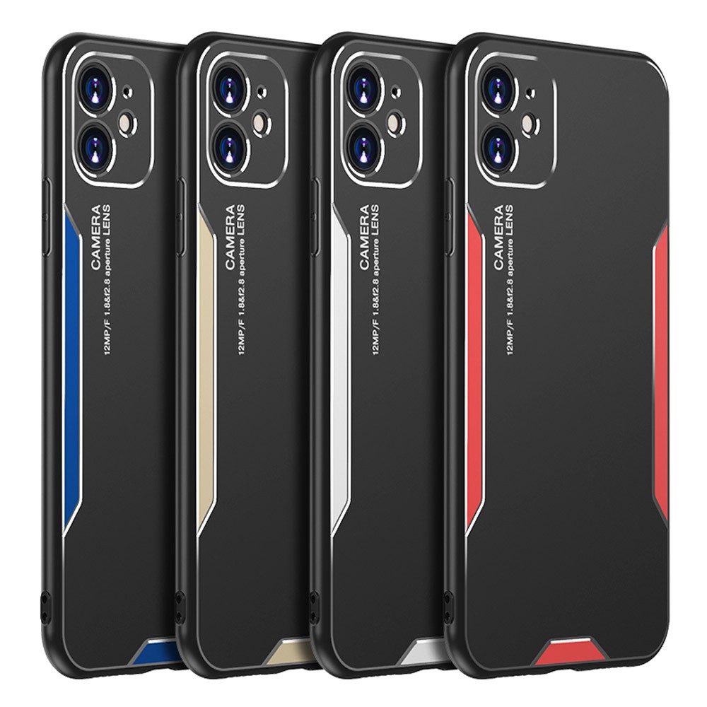 Ốp điện thoại vỏ nhôm chống va đập viền silicon mềm cho iPhone 11 Pro Max X XS XR 8 7 6 6S Plus SE 2020