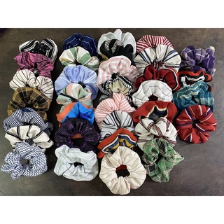 Cột tóc scrunchies kẻ nhiều mẫu