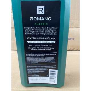 SỮA TẮM ROMANO classic 650g