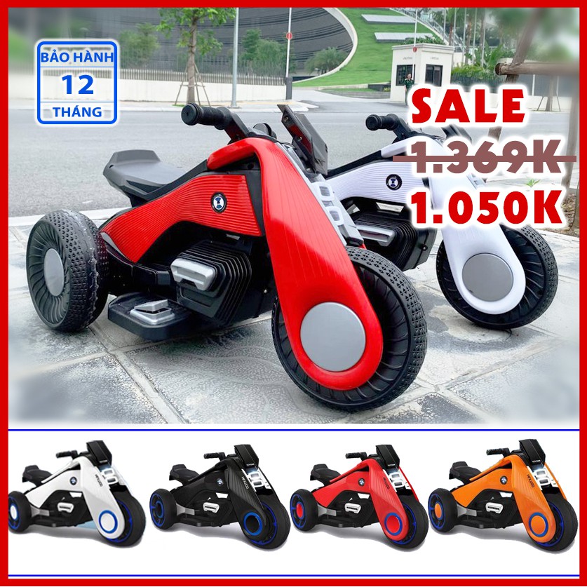 Xe Máy Điện Trẻ em - Xe MoTo Điện Địa Hình Rolls rick - BẢO HÀNH 12 THÁNG- Đồ chơi vận động ngoài trời