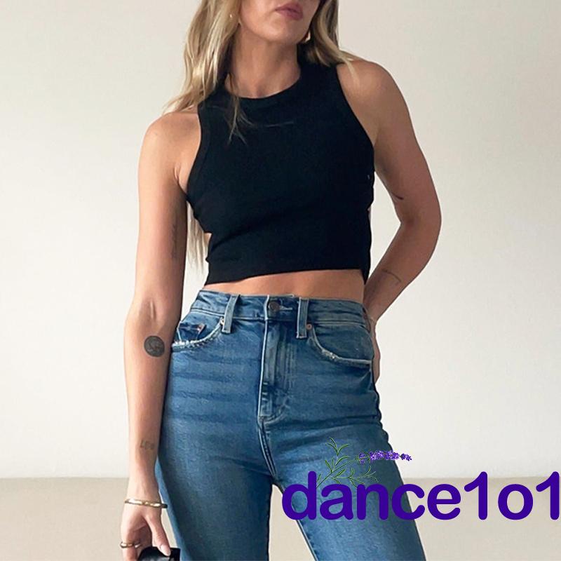 Áo Ba Lỗ Hở Lưng Màu Trơn Cho Nữ Nhảy 1O1-