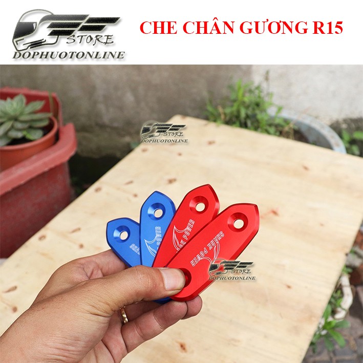 Che Chân Gương R15 v3 Kèm Ốc Gr5 Shark Power Giá 1 Đôi <DPOL>