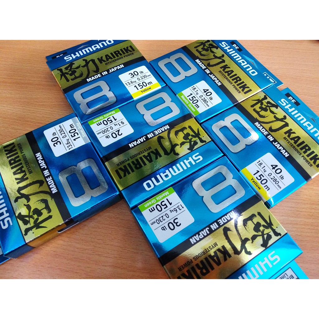 Dây Câu Cá Shimano Kairiki 8 - 150m