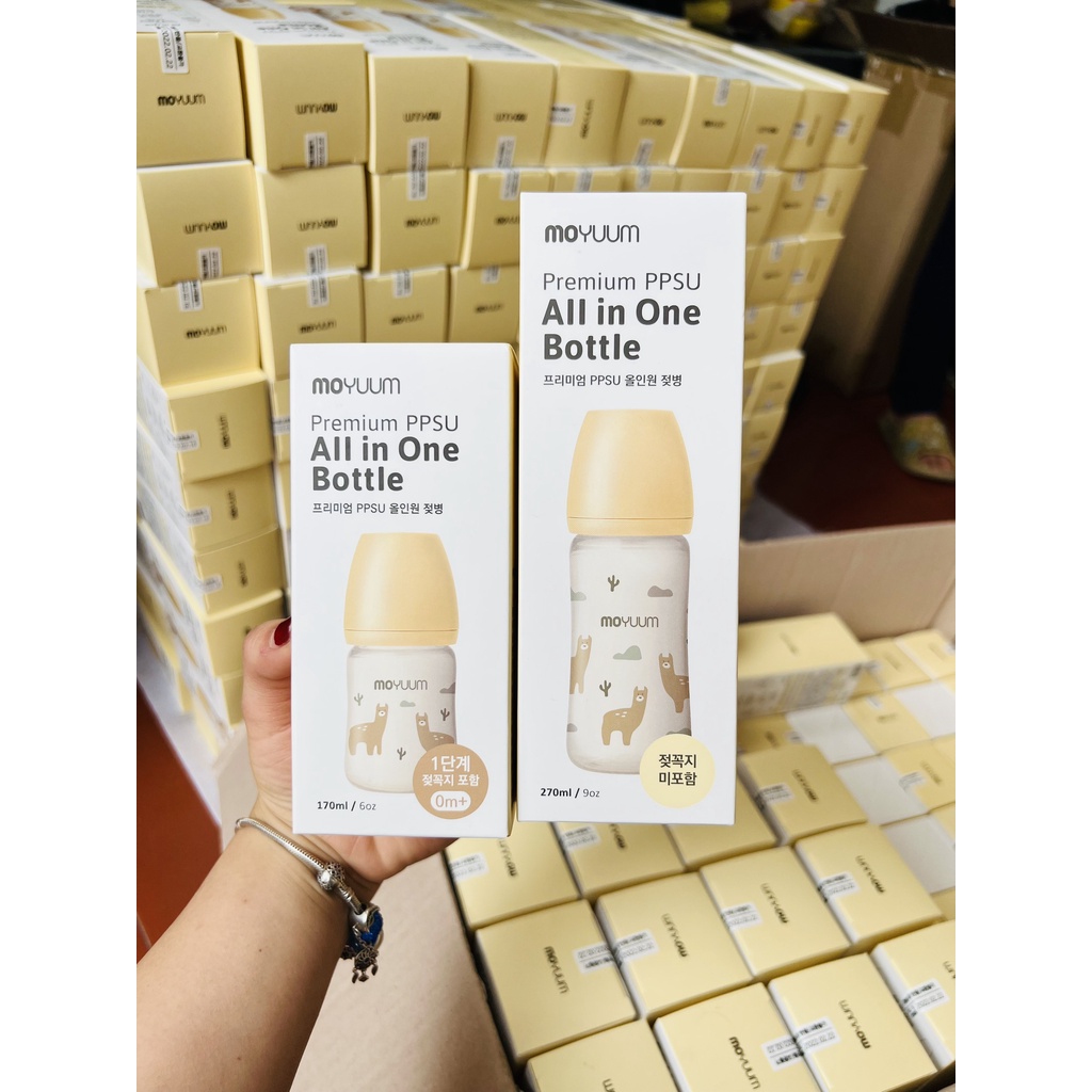 Bình sữa Moyuum PPSU cao cấp cho bé phiên bản Llama 170ml/270ml
