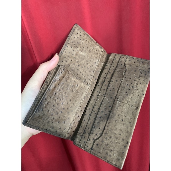 Ví cầm tay dài da lạ