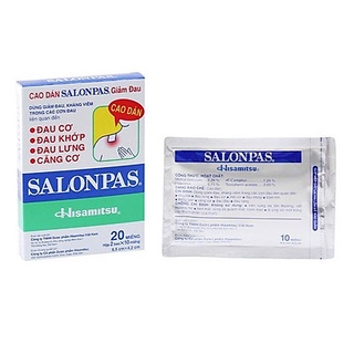 Salonpas ( Cao dán Salonpas )- hộp 10/ 20 /40 miếng