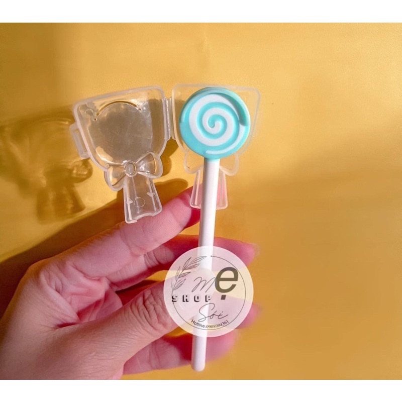 👅Dụng cụ vệ sinh lưỡi 👅 hình cây kẹo mút cho bé Sói Cá Hý