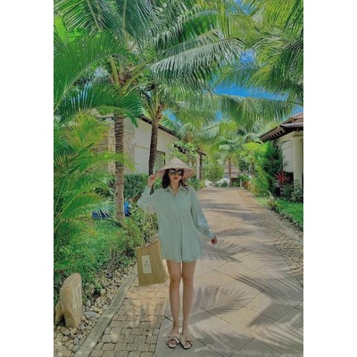 Sét bộ đũi von áo dài quần đùi nữ tính