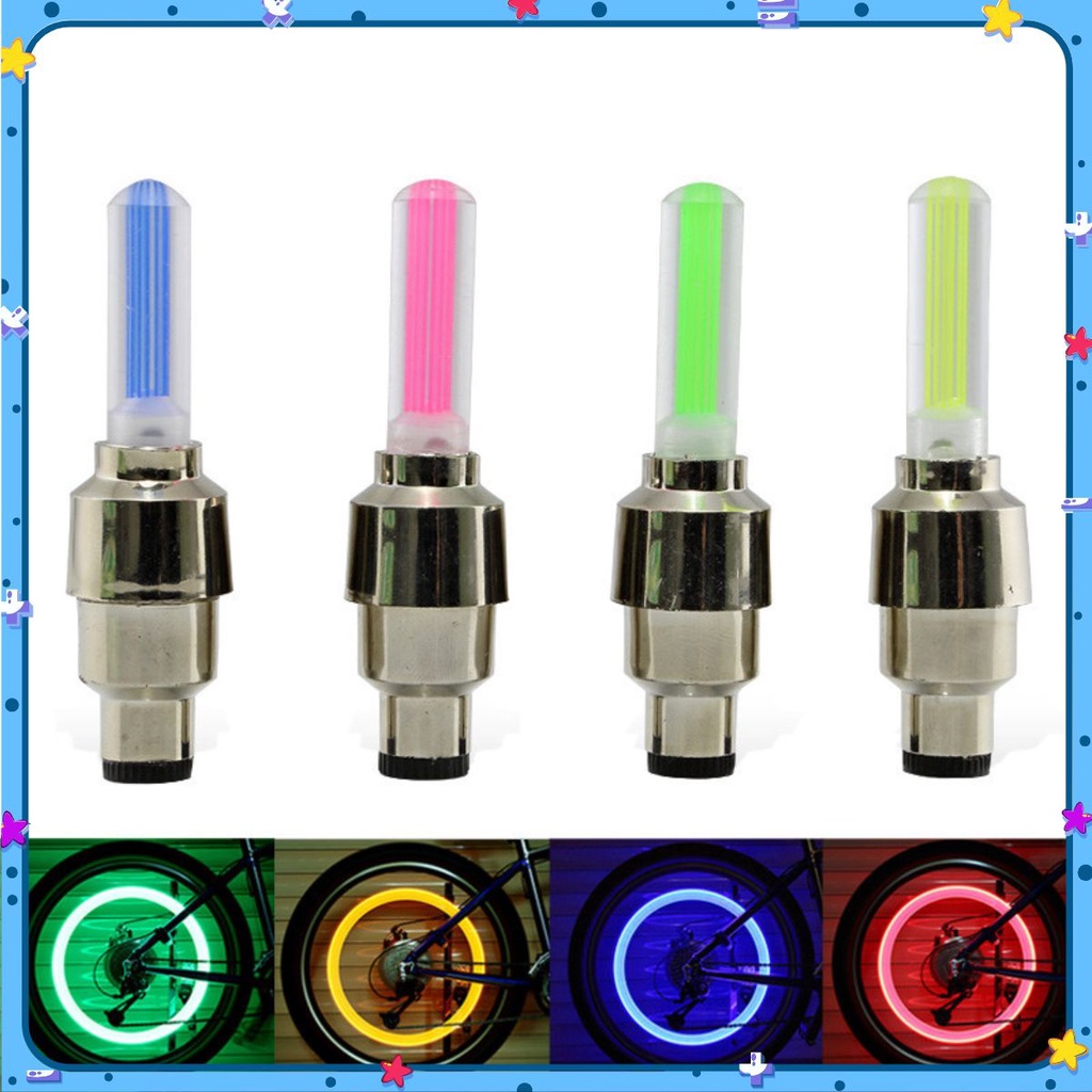 Đèn Led Gắn Van Bánh Xe Đạp Phát Sáng