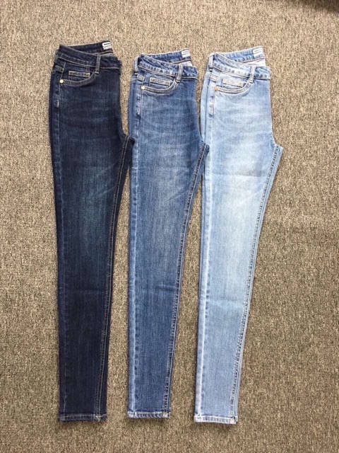 Quần Jeans skinny lưng cao