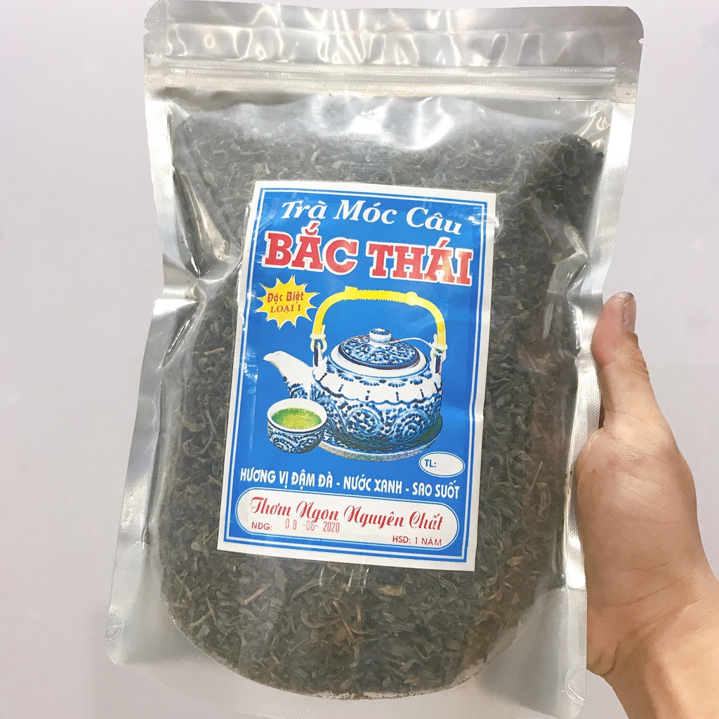 Trà xanh móc câu bắc thái 500gr loại 1 thơm ngon đặc biệt NutiFarm