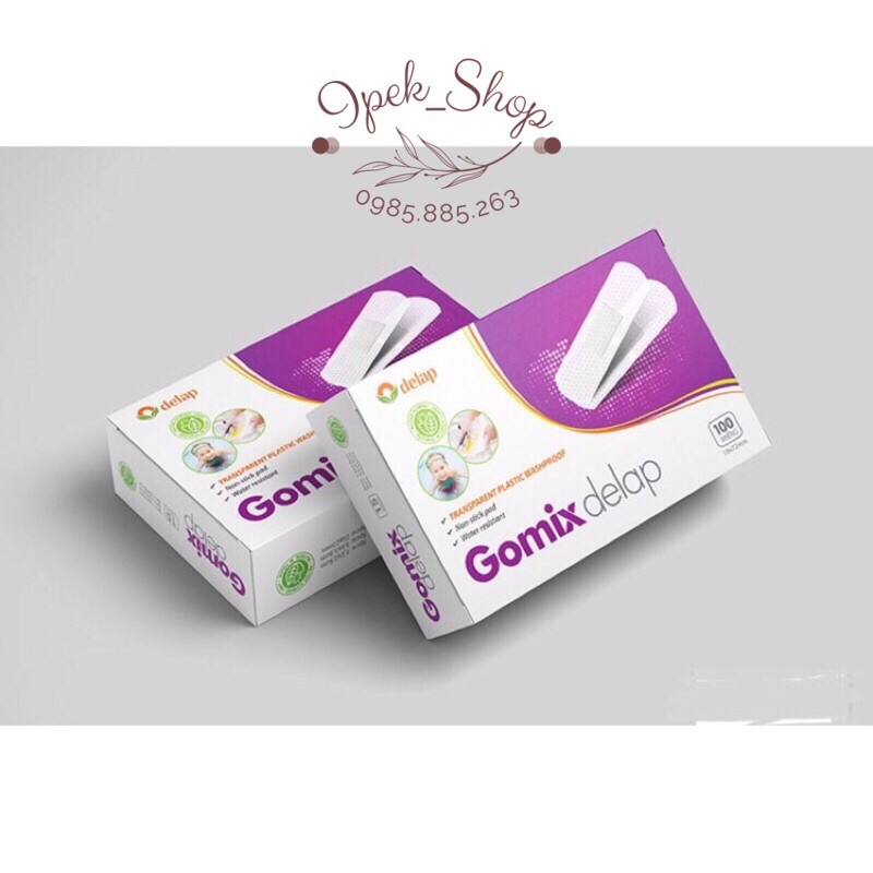 Băng dán cá nhân  GOMIX DELAP 100 miếng trong suốt - Ipek_Shop
