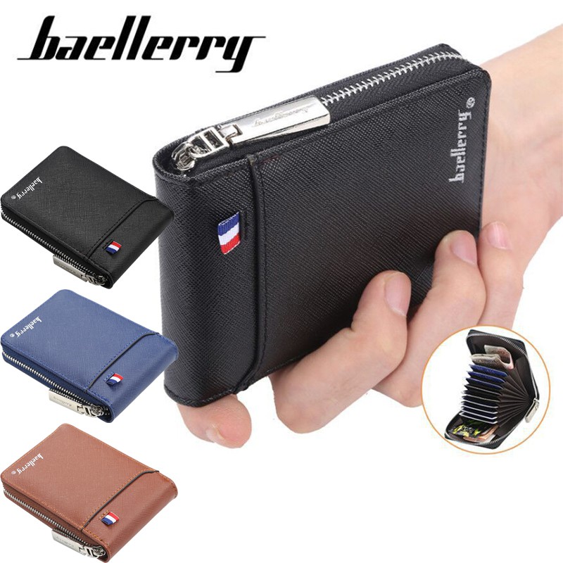 Baellerry Ví Đựng Thẻ / Tiền Nhiều Ngăn Sáng Tạo Cho Nam