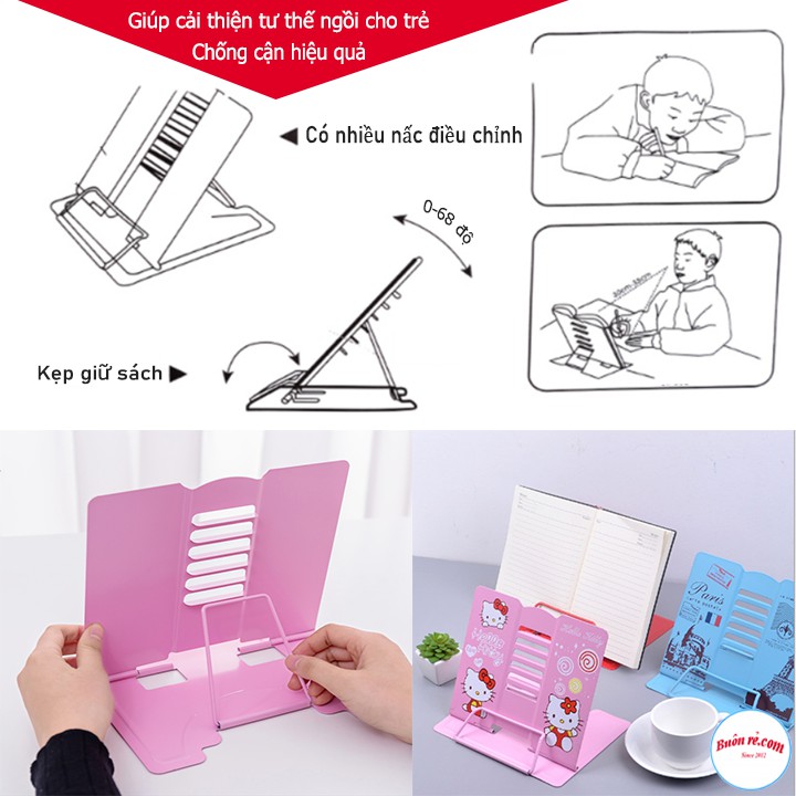 Giá Kẹp Sách Để Bàn Chống Cận Thị thông Minh Cho Bé 00203