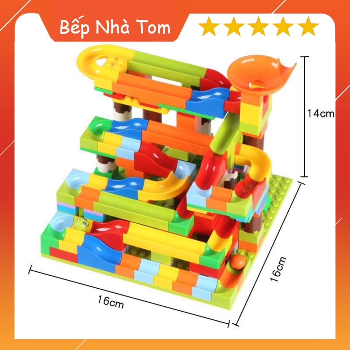 Bộ Xếp Hình Cầu Trượt Thả Bi 206 Chi Tiết Cho Bé Đồ Chơi Xếp Hình Phát Triển Trí Não