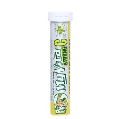 Viên Sủi Myvita Strong C Sả - Gừng - Chanh & Myvita Strong Max Multi Cam - Bổ Sung Vitamin C, Tăng Cường Sức Đề Kháng