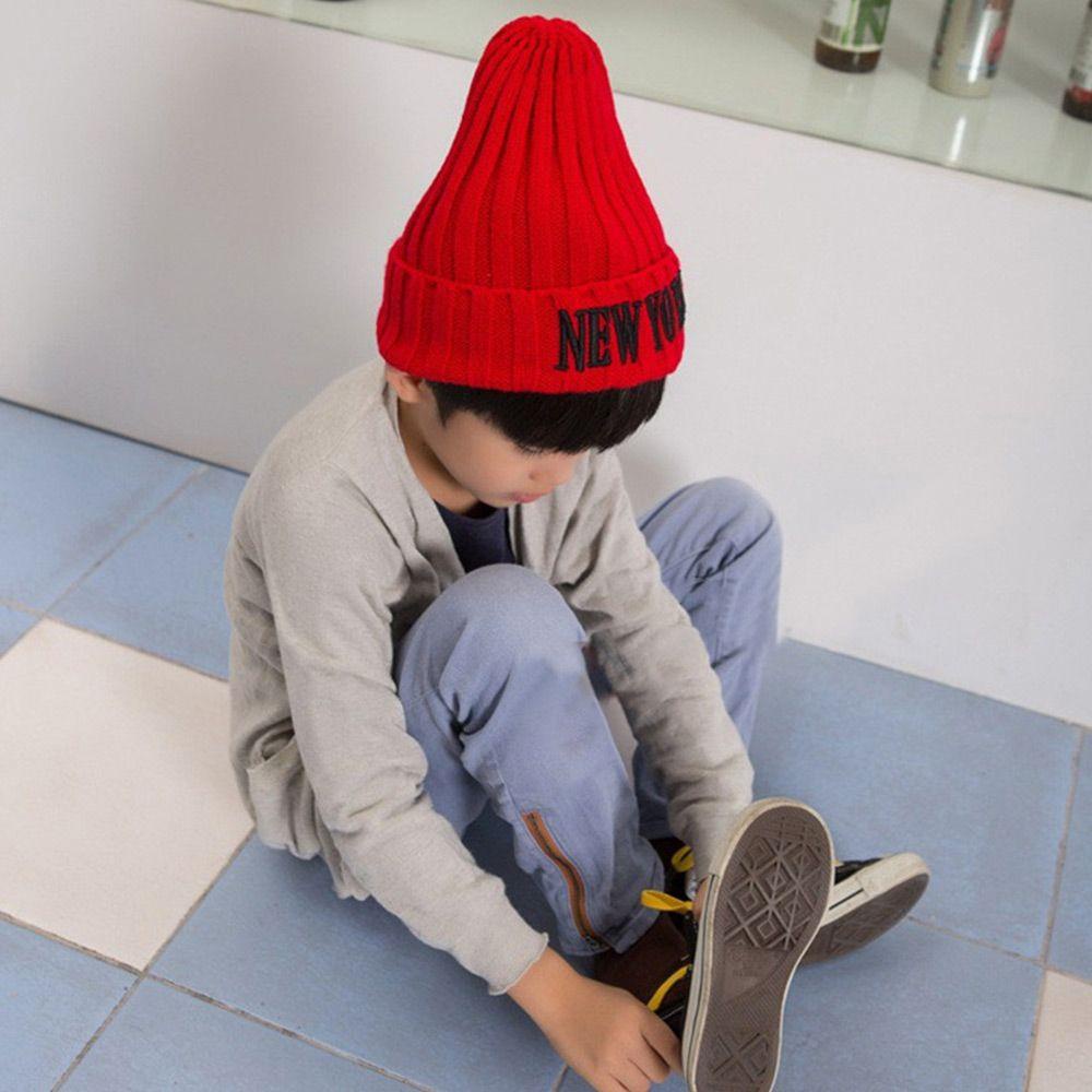 Mũ Beanie Dệt Kim Màu Trơn Dễ Thương MIHAN1 Cho Bé