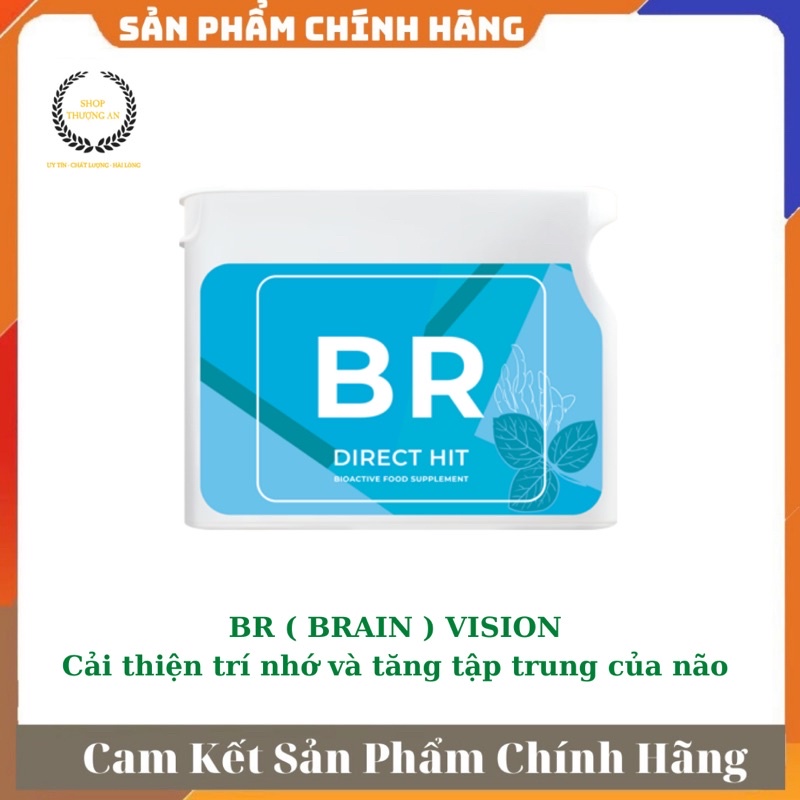 - Project V, BR Direct Hit ( Brain )- Hỗ trợ Cải thiện trí nhớ và tăng tập trung cho não - Hộp 30 viên