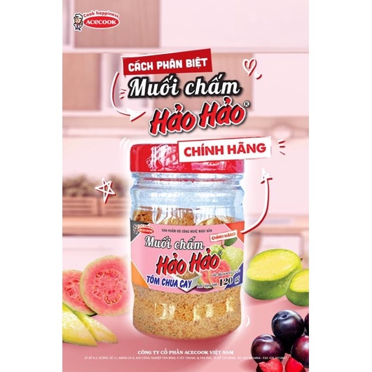 Muối Hảo Hảo chính hãng Acecook hũ 120g