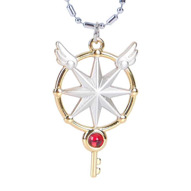 Thời Trang Fashion Card Captor Sakura Star Necklace Pendant Alloy Jewelry Girl Craft 1 Pc