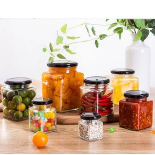 Đẹp.hũ thủy tinh tròn 75ml, 100ml, 120ml, 240ml, 350ml. vuông 200ml nắp thiếc