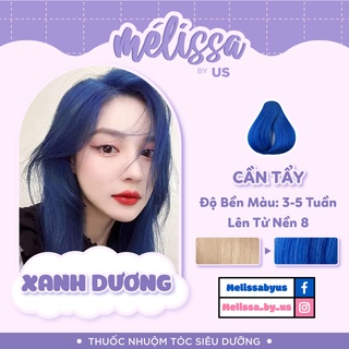 [CẦN TẨY - XANH DƯƠNG] Thuốc nhuộm tóc SIÊU DƯỠNG MÉLISSA - KHÔNG XƠ - LÀNH TÍNH (TẶNG KÈM TRỢ DƯỠNG TÓC)