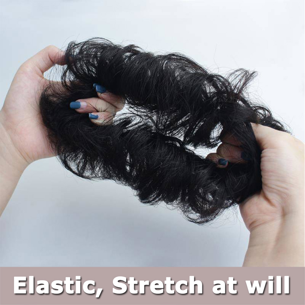 Búi tóc xoăn giả thời trang tự nhiên cho nữ