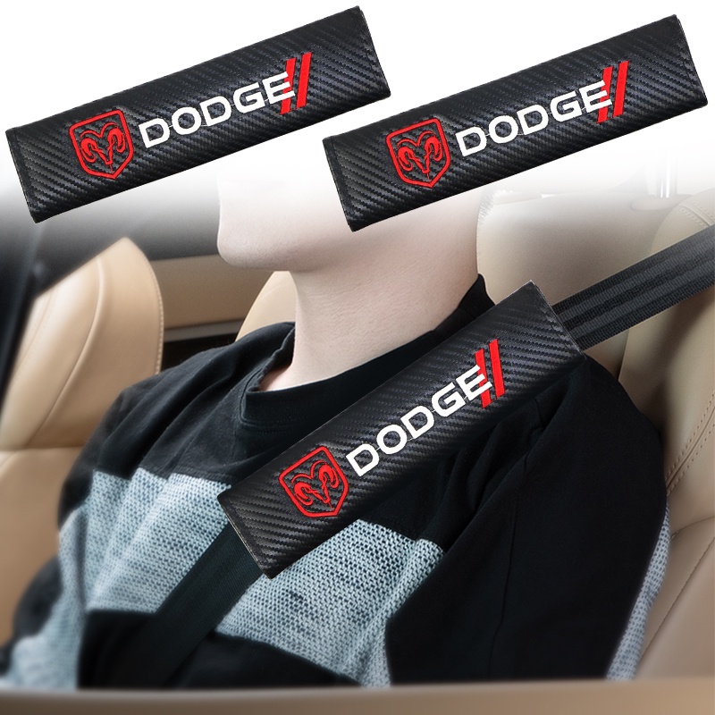1 Vỏ Bọc Dây Đai An Toàn Bằng Sợi Carbon Cho Xe Hơi Dodge Challenger RAM 1500