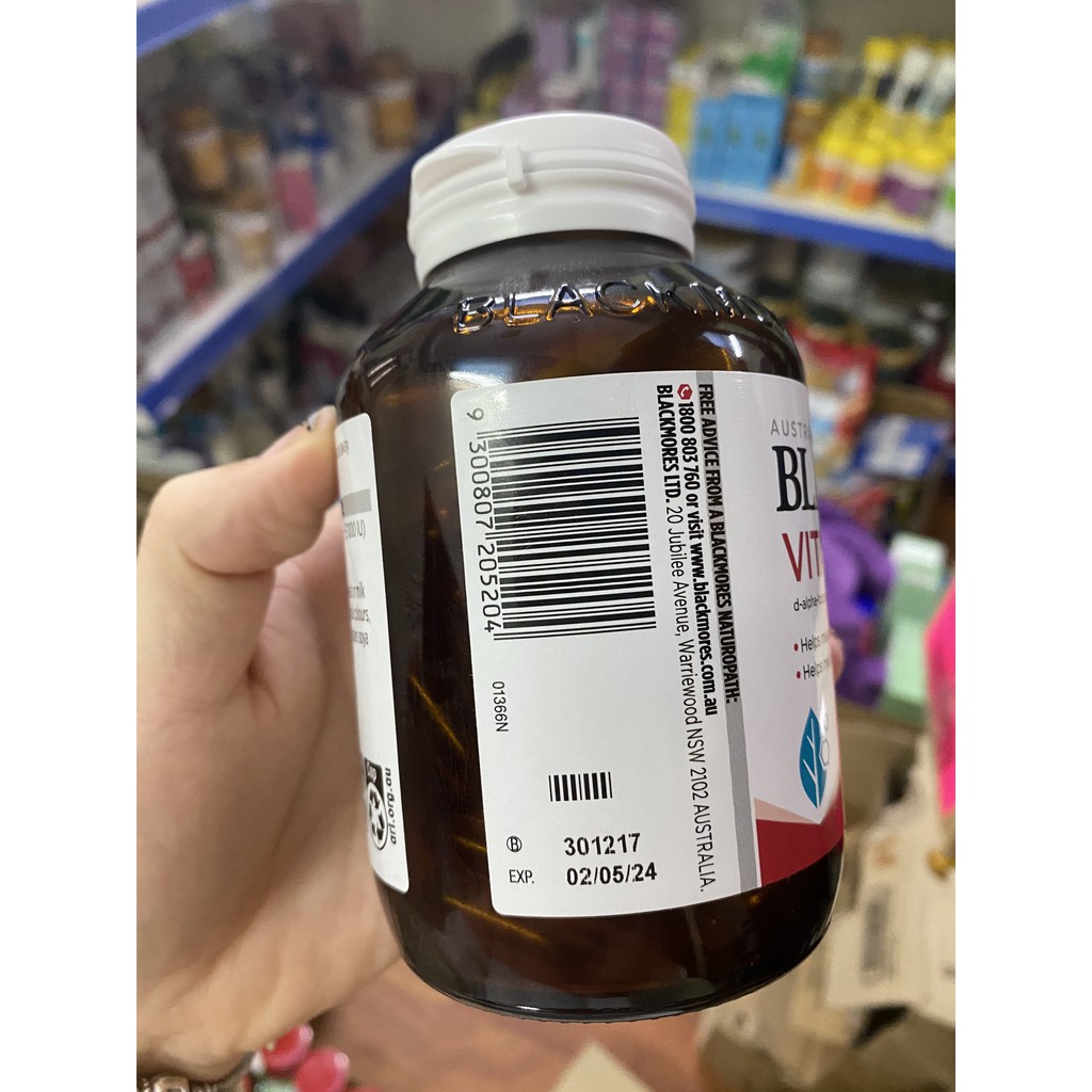 VITAMIN E BLACKMORE 1000IU | Thế Giới Skin Care