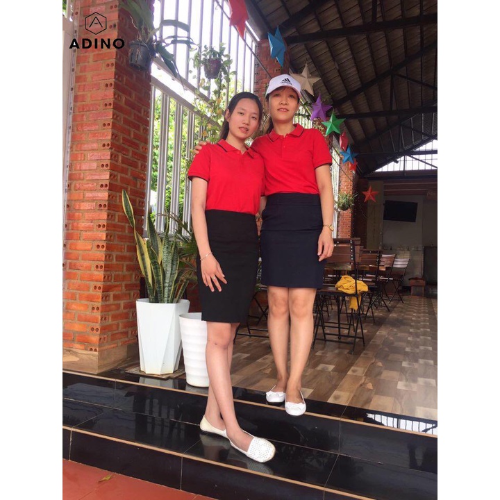 Áo polo đơn áo polo đôi áo polo nhóm ADINO 6 màu phối viền vải cotton co giãn dáng slimfit trẻ trung năng động | BigBuy360 - bigbuy360.vn