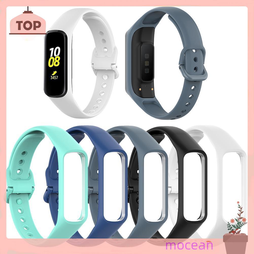 Bộ Dây Đeo Silicone + Khung Cho Đồng Hồ Thông Minh Samsung Galaxy Fit-E Sm-R375