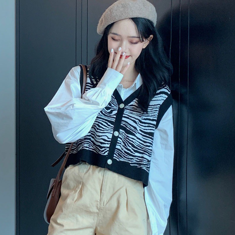 Áo sát nách cardigan cổ chữ V trẻ trung cho nữ | BigBuy360 - bigbuy360.vn