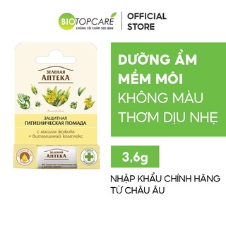 Son dưỡng môi Zelenaya Apteka tinh dầu Jojoba 30g - BioTopcare Official