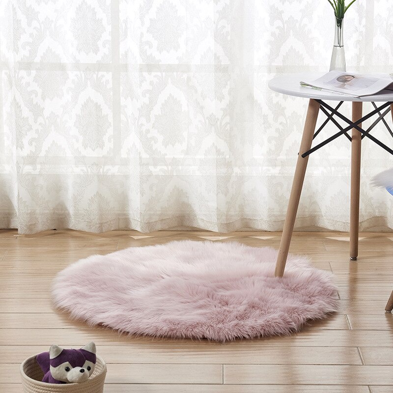 Thảm lông hình tròn phụ kiện chụp ảnh sản phẩm, chụp ảnh nail, điện thoại, decor nhà cửa