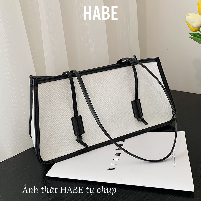 Túi Tote đeo vai, kẹp nách to rộng shopping phong cách Hàn Quốc