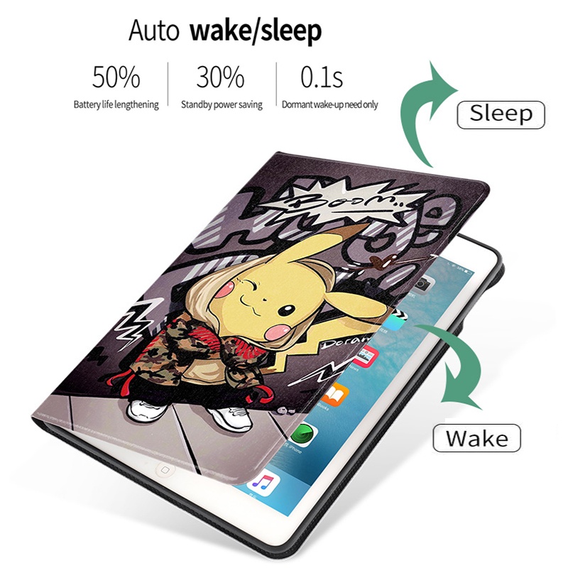 Ốp máy tính bảng họa tiết hoạt hình cho iPad 2/3/4 iPad Mini 54321 2017/2018 Air4 Air3 10.5 pro11 ipad9 8 7 10.2 Air 2 Pro9.7