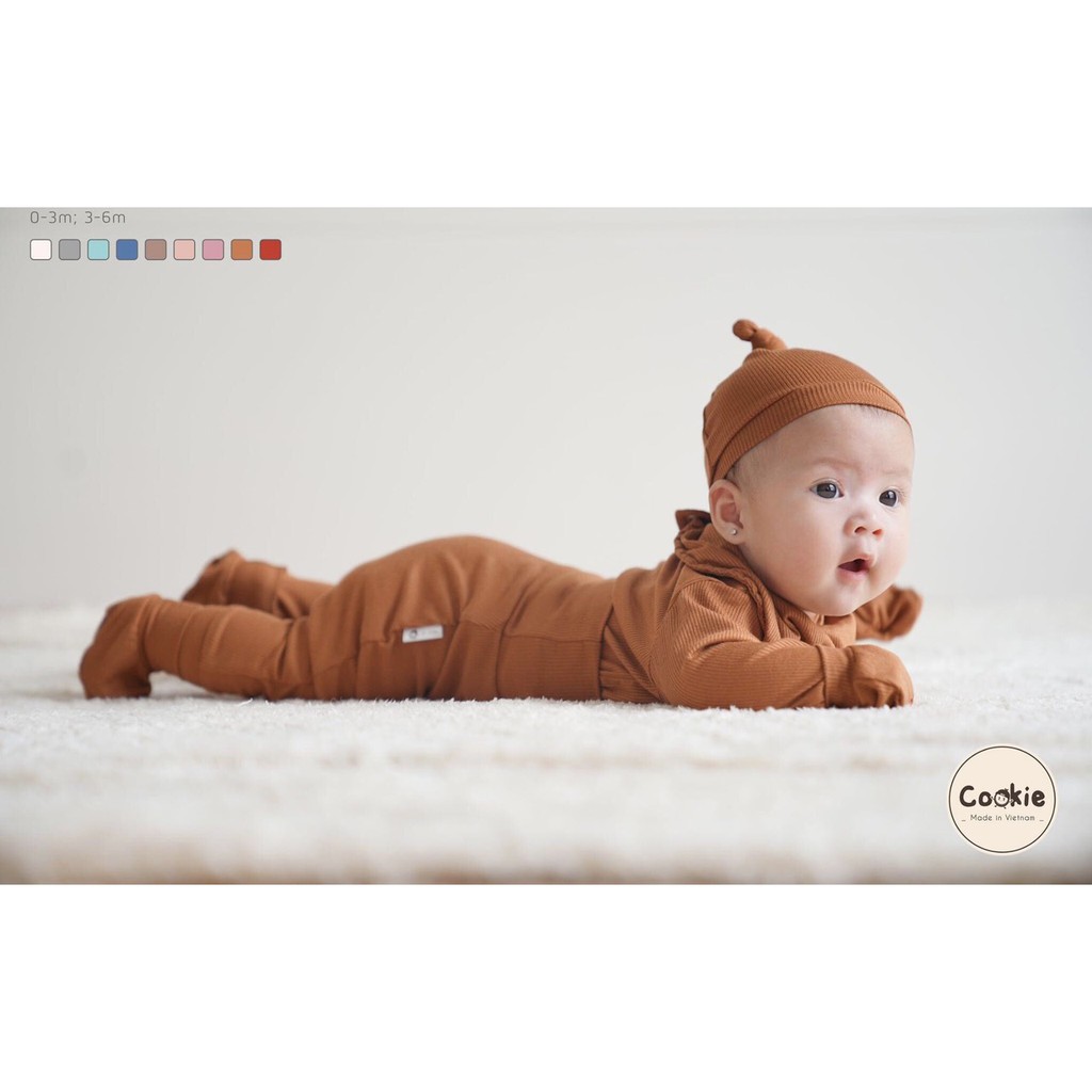 Bộ Rời Cài Thẳng Cạp Cao Newborn Cookie