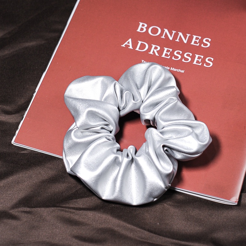 Dây buộc tóc cao su co giãn màu trơn phong cách Hàn Quốc cổ điển thời trang