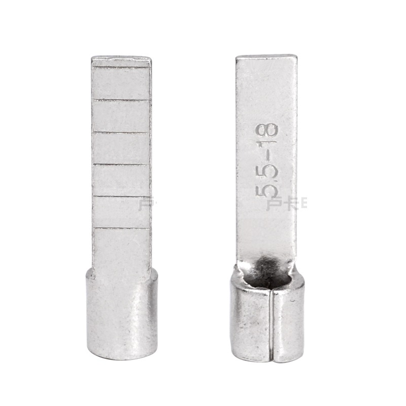 Đầu cos pin dẹp trần DBN 5.5-14 / 5.5-18 cosse bấm nối dây điện 4 đến 6mm, đầu cốt kim dẹt đấu CB aptomat