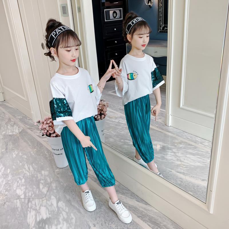 Set Áo Thun Tay Ngắn & Quần Dài Cho Bé Gái